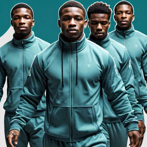 Chándal de Invierno Premium para Hombre, 80% Algodón, 20% Poliéster, Talla Grande, Alta Calidad, Corte Regular, Logotipo Impreso, Transpirable - Product Image 3