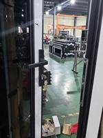 Porte patio française moderne Buildgres en aluminium à double battant, à rupture de pont thermique, avec verre trempé, étanche, pour usage intérieur