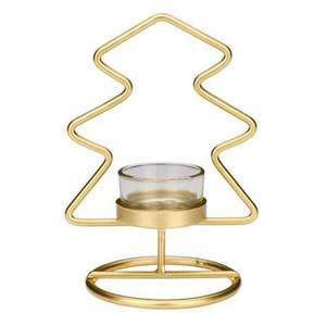 Chandelier de Noël en métal argenté festif avec flocon de neige étoile arbre pour décorations de vacances - Product Image 5