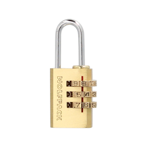 Lucchetto a combinazione in ottone da 22 mm. 3 cifre - Product Image 1