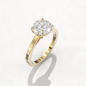 Premium Round Cut <b>Moissanite</b> Engagement Silver Ring Classic 4 Prong Setting 2 Ct Luxury Wedding <b>Jewelry</b> Wholesale Supplier Oem - Product Image 2