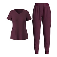 Ensembles de blouses d'hôpital unisexes en coton, blouses de salon de beauté écologiques, hauts à manches courtes, uniformes médicaux pour infirmières
