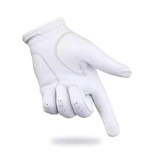 Meilleur prix gants de golf de sport pour hommes confortables en cuir de mouton véritable Cabretta avec logo personnalisé - Product Image 3