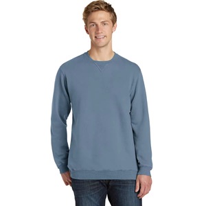Sweat-shirt décontracté brodé élégant à surpiqûres contrastées, coupe oversize, 100 % coton, doux, confortable et respirant - Product Image 4
