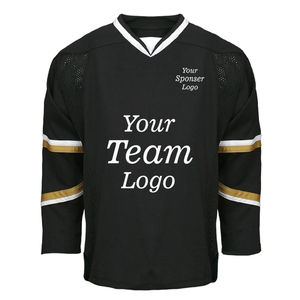 Meilleure qualité équipe sportive blanche Logo sur mesure Sublimation imprimé maillot de hockey sur glace américain 100% polyester antibactérien - Product Image 1