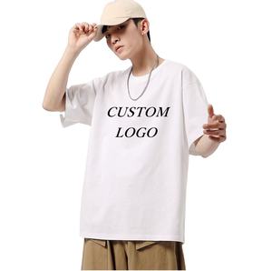 Ropa informal para hombre, camisetas de algodón en blanco, camisetas al por mayor, cuello redondo para hombre de gran tamaño - Product Image 4