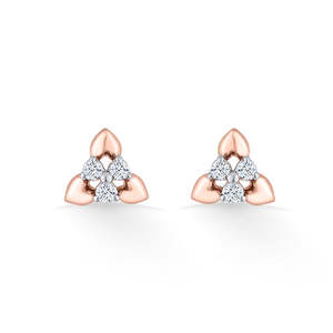 Pour les boucles d'oreilles Trinity Buds Gold Stud Diamond - Product Image 3