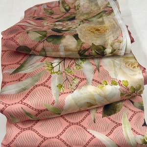 Conjunto de rayón Kurta para mujer-Pakistán y seda india de 3 piezas con estampado floral de AF Fabric Salwar Kameez Dupata vestido indio - Product Image 2