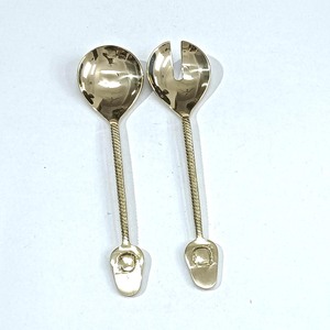 Juego de Cubiertos Decorativos de Latón Dorado para Servir Ensaladas, Diseño de Estrella y Luna Pulido a Mano, Juego de Cubiertos para Servir en la Cocina - Product Image 5