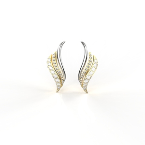 Ishi Diamonds 18k Gold Elegant Lab Grown Diamond <b>Cuff</b> <b>Earring</b> - Product Image 4