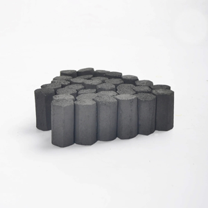 Carbón de coco ecológico de alta calidad certificado por SA 8000 y DIN, disponible en formas de cubo, cilindro y hexagonal. - Product Image 2