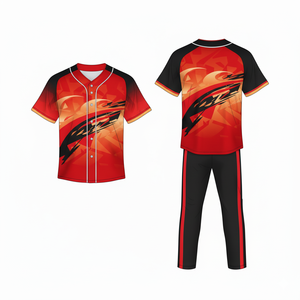 Uniforme de baseball sur mesure, design sublimé de qualité supérieure, respirant, léger, en maille, prêt pour le jeu - Product Image 5