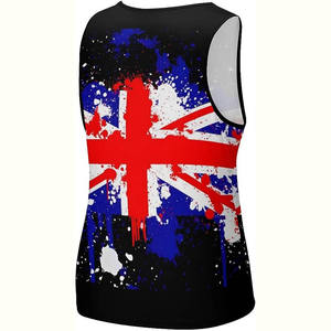 Levage Stringer débardeur concevoir votre propre impression par sublimation décontracté impression personnalisée en gros Yoga Stringer gilet de course pour hommes - Product Image 3