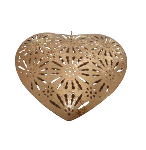 Juego decorativo de corazón de Metal antiguo hecho a mano personalizado de 2 corazones colgantes de papel de aluminio plateado decoración de pared de Navidad para el hogar y la boda - Product Image 5