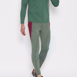 Legging de yoga de fitness pour hommes de nouveau style Legging à motif solide en tissu doux de couleur personnalisée - Product Image 5