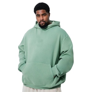 Sudadera con Capucha para Hombre, Invierno, 100% Algodón, Cuello con Cremallera Térmica, 320g, Secado Rápido, Transpirable, Lisa, Estampada, Teñida - Product Image 1