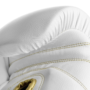 Guantes de boxeo con logotipo estampado personalizado, guantes de boxeo profesionales de piel de vaca sintética, guantes de boxeo para entrenamiento, venta al por mayor - Product Image 3