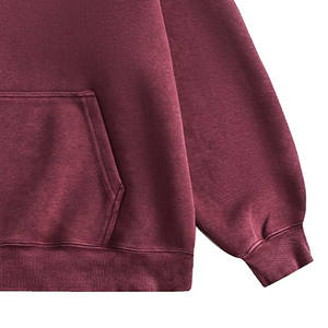 Haute qualité 100% coton hommes lavage à l'acide à capuche sur mesure Vintage en détresse plaine blanc Streetwear hiver à capuche imprimé acide - Product Image 2