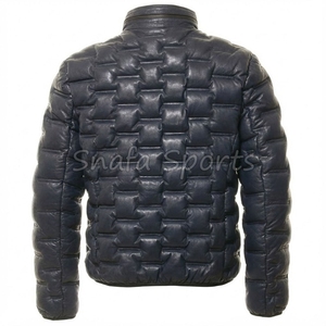 Venta al por mayor nuevos modelos de chaquetas de cuero con logotipo personalizado para los hombres Nuevo diseño Chaquetas de cuero genuino Chaqueta de cuero de invierno de alta calidad - Product Image 2