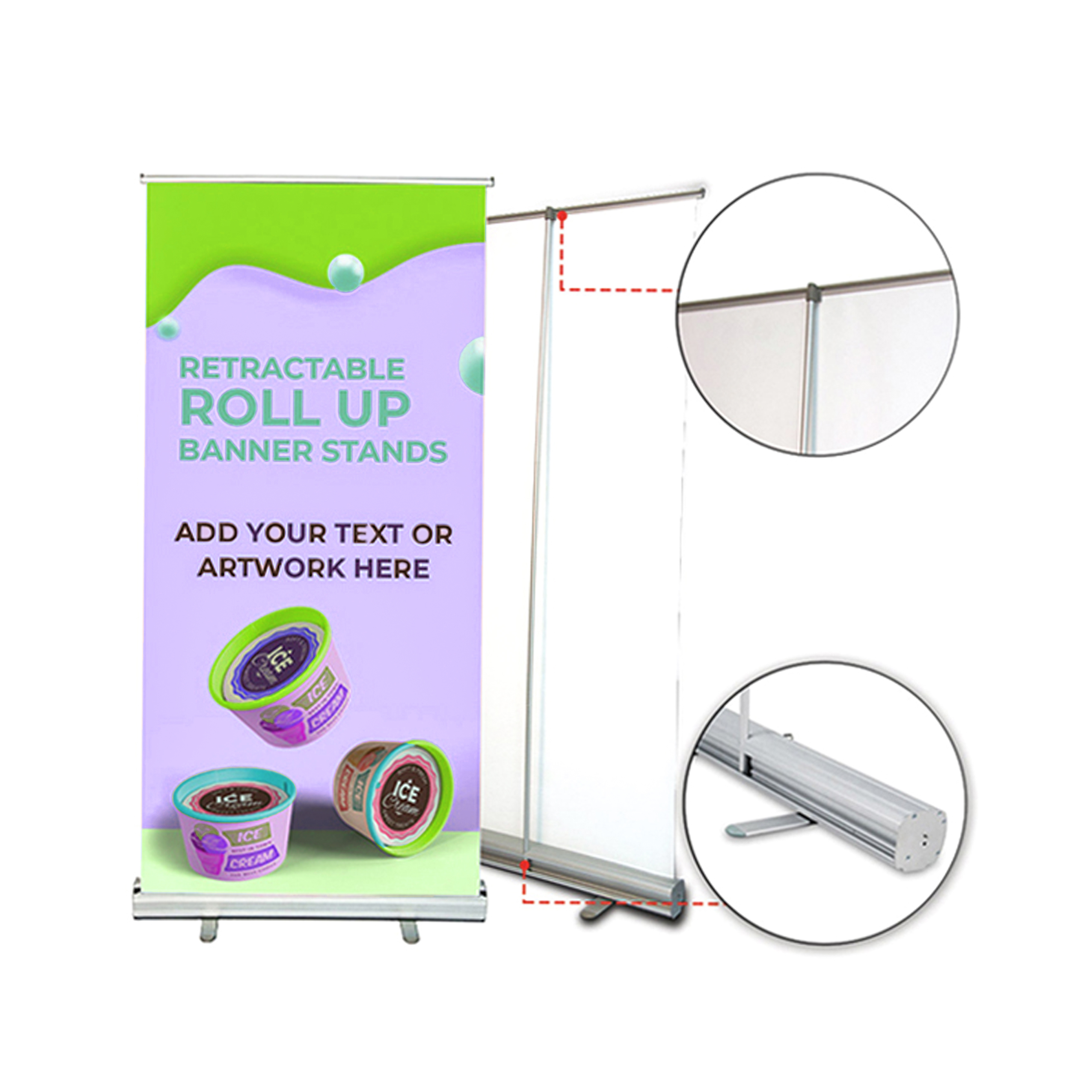 Hot Selling 80*200cm 85*200cm Affordable Roll up Display