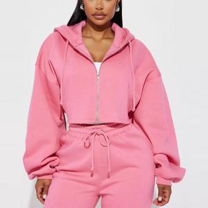 Nueva Llegada al por Mayor, Sudadera con Capucha de Manga Larga Deportiva de Moda Ecológica de Talla Grande para Invierno, Pantalones Acampanados de Color Sólido Casuales - Product Image 2