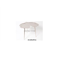 Base en marbre de couleur noire et table d'appoint supérieure avec bout en acier inoxydable et table d'appoint en métal fourniture de meubles polis brillants
