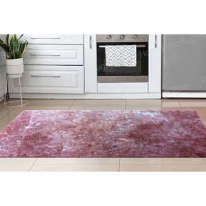 Alfombra con estampado de mármol rojo clarete, regalo para ella, alfombra para sala de estar, alfombra fina no tejida - Product Image 2