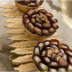 Último patrón, llegada, calidad Superior, hecho de Metal, chapado en oro de alta calidad, aspecto atractivo, cuenco para servir chocolates para bodas - Product Image 4