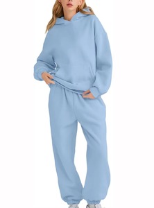Conjunto Deportivo de Dos Piezas para Mujer, Sudadera con Capucha de Algodón y Pantalones Jogger, Ropa Deportiva Informal, Traje Deportivo Ajustado para Gimnasio - Product Image 2