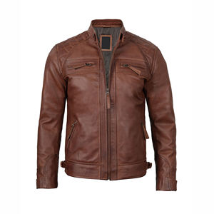 Chaqueta de Cuero Vacuno para Hombre, de Invierno, Resistente al Viento, Transpirable, de Secado Rápido, Ecológica, de Primera Calidad - Product Image 1