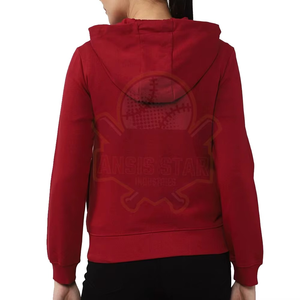 Sudadera con Capucha de Forro Polar Personalizable al por Mayor para Mujer, Ropa de Calle de Invierno, 100% Algodón, Cuello con Capucha, Logotipo Frontal, Secado Rápido - Product Image 2