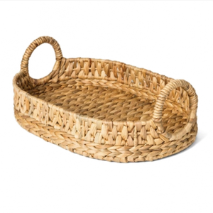 Bandeja para servir jacinto de agua ovalada Natural de alta calidad, hermosos utensilios de cocina decorativos para servir comida, producto de Vietnam - Product Image 5