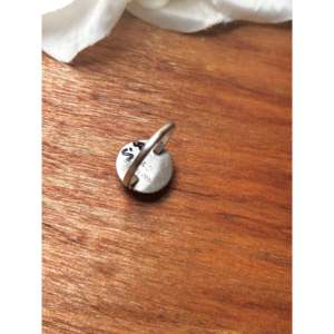 Navajo-<b>Crafted</b> Cultural Collectible White Buffalo & Sterling Silver Ring Size 8.5 - Product Image 5