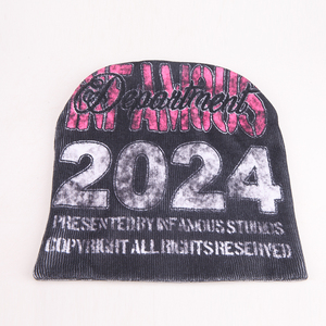 Venta al por mayor de sombreros de invierno personalizados 100% acrílico diseñador Y2K Jacquard satén forrado Beanie sombreros para unisex y su propio diseño - Product Image 5
