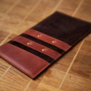 Porta Cubiertos de Cuero de Lujo, Rústico, Hecho a Mano y Ecológico para Restaurante, Organizador de Mesa de Comedor, Elegante Bolsa de Almacenamiento LRCH-0017 - Product Image 1