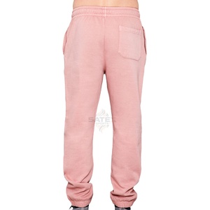 Pantalons de survêtement décontractés pour homme, personnalisés, en molleton délavé à l'acide, vintage, poids lourd, écologique, en tissu éponge français, streetwear, détente, broderie - Product Image 6