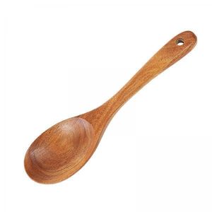 Natural Wood Spoon Non Stick Kitchenware Teak Spatulas Tool <b>Wooden</b> <b>Cooking</b> <b>Utensils</b> <b>Wooden</b> Spoons for <b>Cooking</b> Salad Fork - Product Image 5