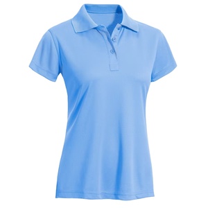 New Arrival Customized Logo Design Vintage Knitted Women's for Shirts Short Sleeve Breathable High Quality Women's <b>Polo</b> Shirts - Product Image 2