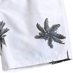 กางเกงขาสั้นผู้ชายผ้าฝ้าย 100% สไตล์ลำลอง เอวกลาง บริการ OEM คุณภาพสูง ดีไซน์ล่าสุด ชุดชายหาด แห้งเร็ว รับสกรีนลายตามสั่ง - Product Image 6