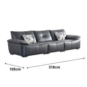 Gran oferta china, juego de sofás modernos, muebles para sala de estar, juego de sofás de cuero de vaca, sofás para el hogar y el Hotel - Product Image 4