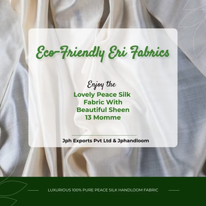 Tissu écologique 100% Eri Silk 114cm léger, teint en tissu tissé à la main, fabriqué à la main, pour filles et garçons - Product Image 4