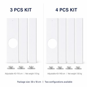 Kits de ventilation universels pour climatiseurs portables, panneaux d'étanchéité en PVC réglables de 22 à 43 pouces, pour fenêtres coulissantes, usage commercial - Product Image 6