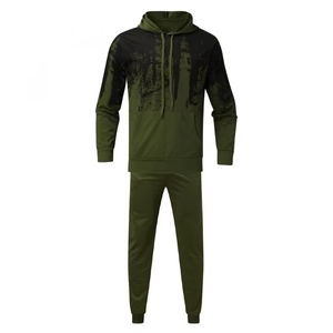 Chándal Deportivo Informal con Capucha para Hombre, de Alta Calidad, Ajuste Regular, para Invierno, Ropa de Entrenamiento Moderna, Cómoda, con Cordón, Color Sólido - Product Image 2