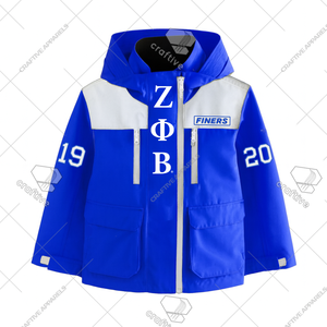 Veste coupe-vent Zeta Phi Beta prête à être expédiée, veste coupe-vent à capuche de haute qualité, veste de sport pliable - Product Image 1