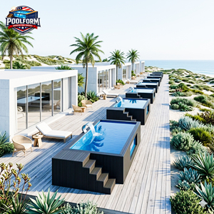 Commercial Grade Heavy Duty Above Ground <b>Pool</b> Shell for Resort Projects Prefabricated Fiberglass Swimming <b>Pool</b> - Product Image 1