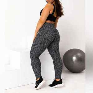 Dernier modèle Leggings de yoga en spandex/nylon Gym Active Wear Leggings de yoga taille haute pour adultes - Product Image 1