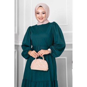 Beliz Robe hijab ceinturée en essence Accessoire vestimentaire traditionnel musulman - Product Image 3