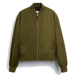Blousons Bomber Épais Unisexe au Design Optimal, Couleur Unie, Respirants, pour l'Hiver, Service OEM, Col Montant, Fermeture Frontale – Vente en Gros - Product Image 1