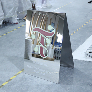 En gros Panneaux A-frame miroir pour devanture de magasin, signalisation publicitaire extérieure pour trottoir - Product Image 5