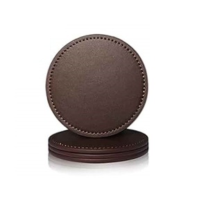 Sous-verre en cuir de nouvelle conception, fait à la main, poli, nouveau design pour la maison, l'hôtel, les fêtes, sous-verre de table, pièce de qualité supérieure - Product Image 4